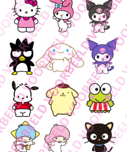 Eetbare Taartprint Hello Kitty & Friends