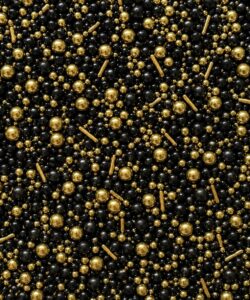 Sprinkley Sprinkles - Goud & Zwart Parels Mix 80 gram