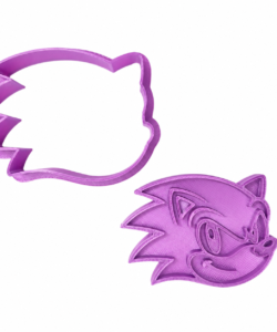 Sprinkley cookie cutters - sonic hoofd uitsteker met impressie - afbeelding 2