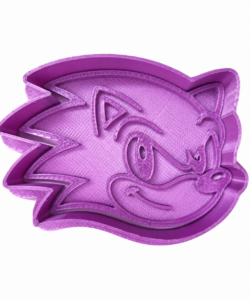 Sprinkley Cookie Cutters - Sonic hoofd Uitsteker met Impressie