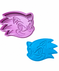 Sprinkley cookie cutters - sonic hoofd uitsteker met impressie - afbeelding 3