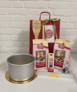 Juf of Meester Cadeautje - Taart Pakket met Gegraveerde Spatel