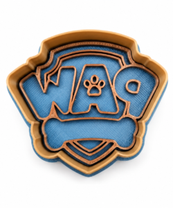 Sprinkley Cookie Cutters - Paw Patrol Schild met Impressie