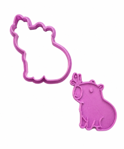 Sprinkley cookie cutters - capibara uitsteker met impressie bij cake, bake & love 6 Sprinkley cookie cutters - capibara uitsteker met impressie - afbeelding 2