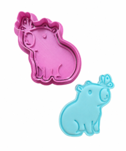 Sprinkley cookie cutters - capibara uitsteker met impressie bij cake, bake & love 7 Sprinkley cookie cutters - capibara uitsteker met impressie - afbeelding 3
