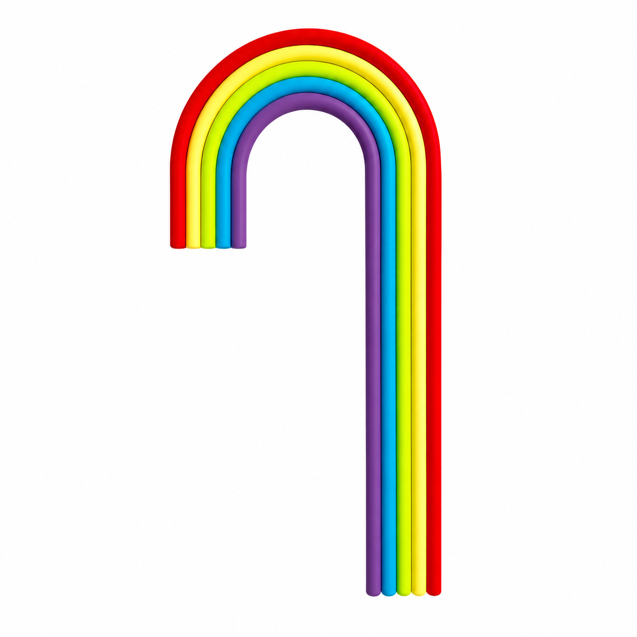 Plastic topper large rainbow vrolijk gekleurd bij cake, bake & love 5 Plastic topper large rainbow vrolijk gekleurd
