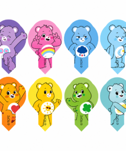 Ouwel Cupcake Prikkers Care Bears pk/24