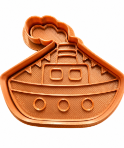 Sprinkley Cookie Cutters - Sinterklaas Stoomboot Uitsteker met Impressie