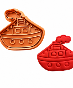 Sprinkley cookie cutters - sinterklaas stoomboot uitsteker met impressie - afbeelding 2