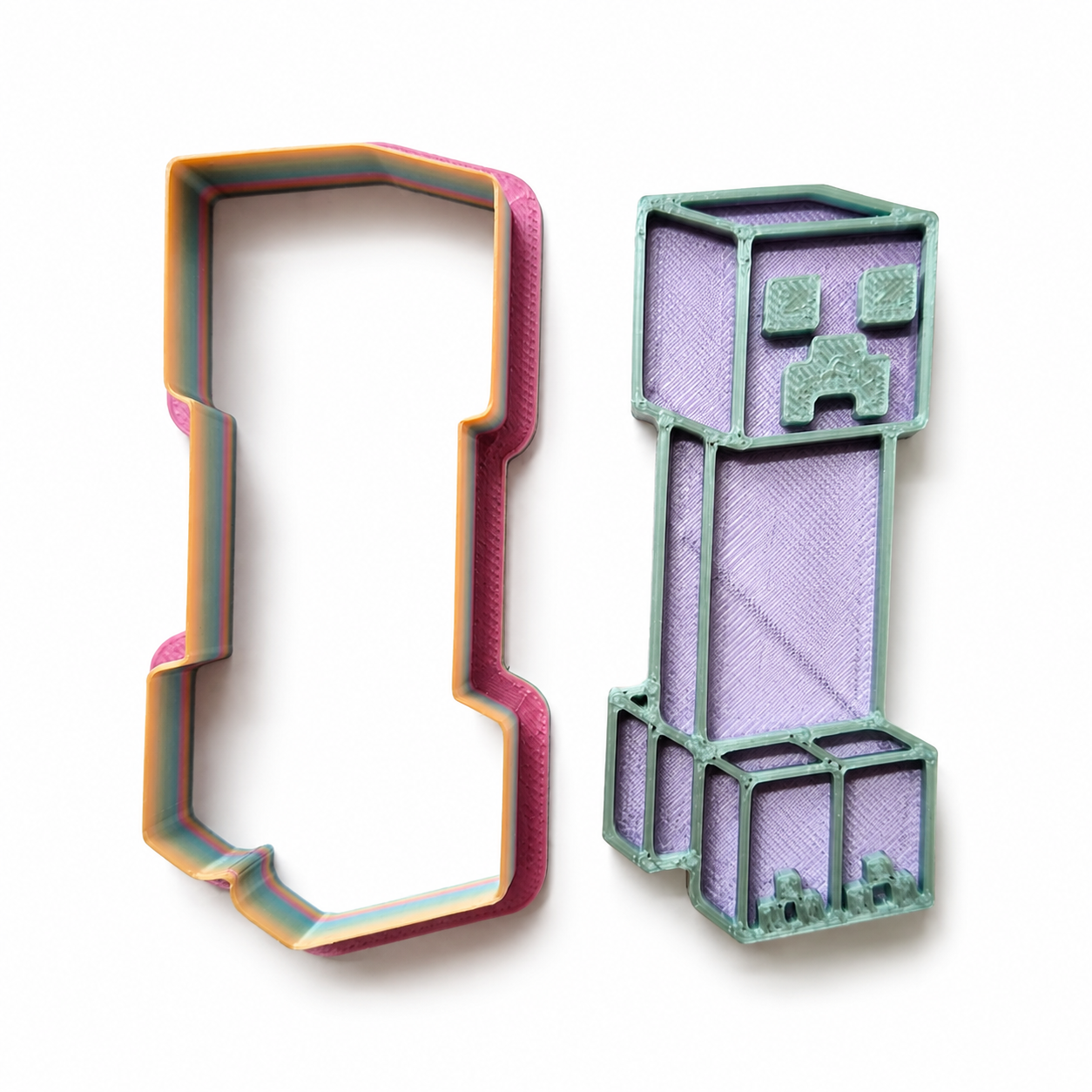 Sprinkley cookie cutters - minecraft creeper uitsteker met impressie bij cake, bake & love 6 Sprinkley cookie cutters - minecraft creeper uitsteker met impressie - afbeelding 2