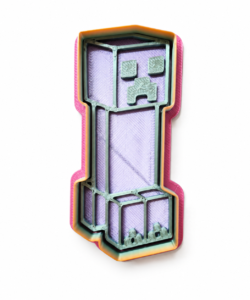 Sprinkley Cookie Cutters - Minecraft Creeper Uitsteker met Impressie