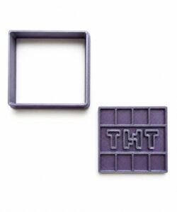 Alternative view of Sprinkley Cookie Cutters - Minecraft TNT Blok Uitsteker met Impressie