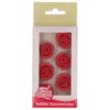 Funcakes fondant decorations roses red set/6 bij cake, bake & love 2 Funcakes fondant decorations roses red set/6 bij cake, bake & love 1