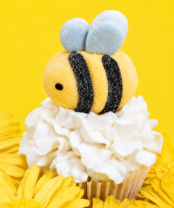 Pme bumble bees marshmallow traktaties pk/12 bij cake, bake & love 8 Pme bumble bees marshmallow traktaties pk/12 - afbeelding 2