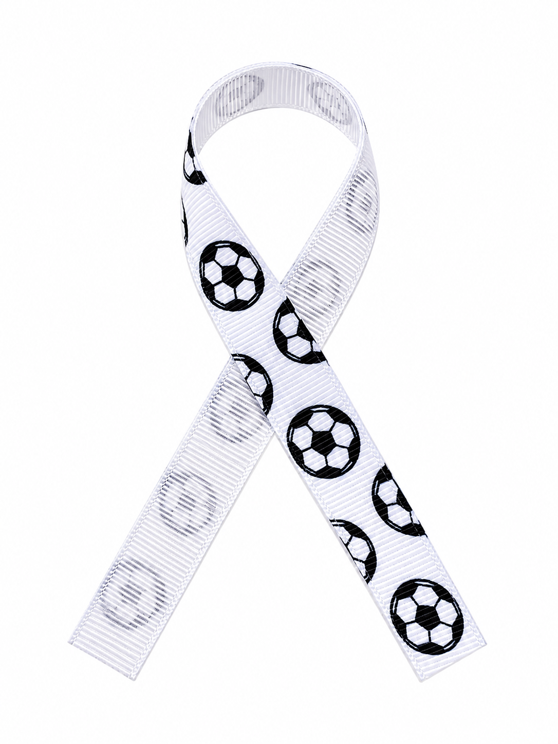 Lint per meter 1,5 cm breed voetbal-wit bij cake, bake & love 5 Lint per meter 1,5 cm breed voetbal-wit