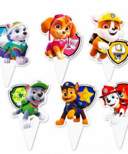 Paw Patrol Cupcake Prikkers 12 stuks
