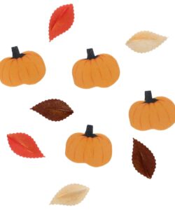 Wilton eetbare papieren decoraties herfstbladeren en pompoenen set/10 bij cake, bake & love 7 Wilton eetbare papieren decoraties herfstbladeren en pompoenen set/10 - afbeelding 2