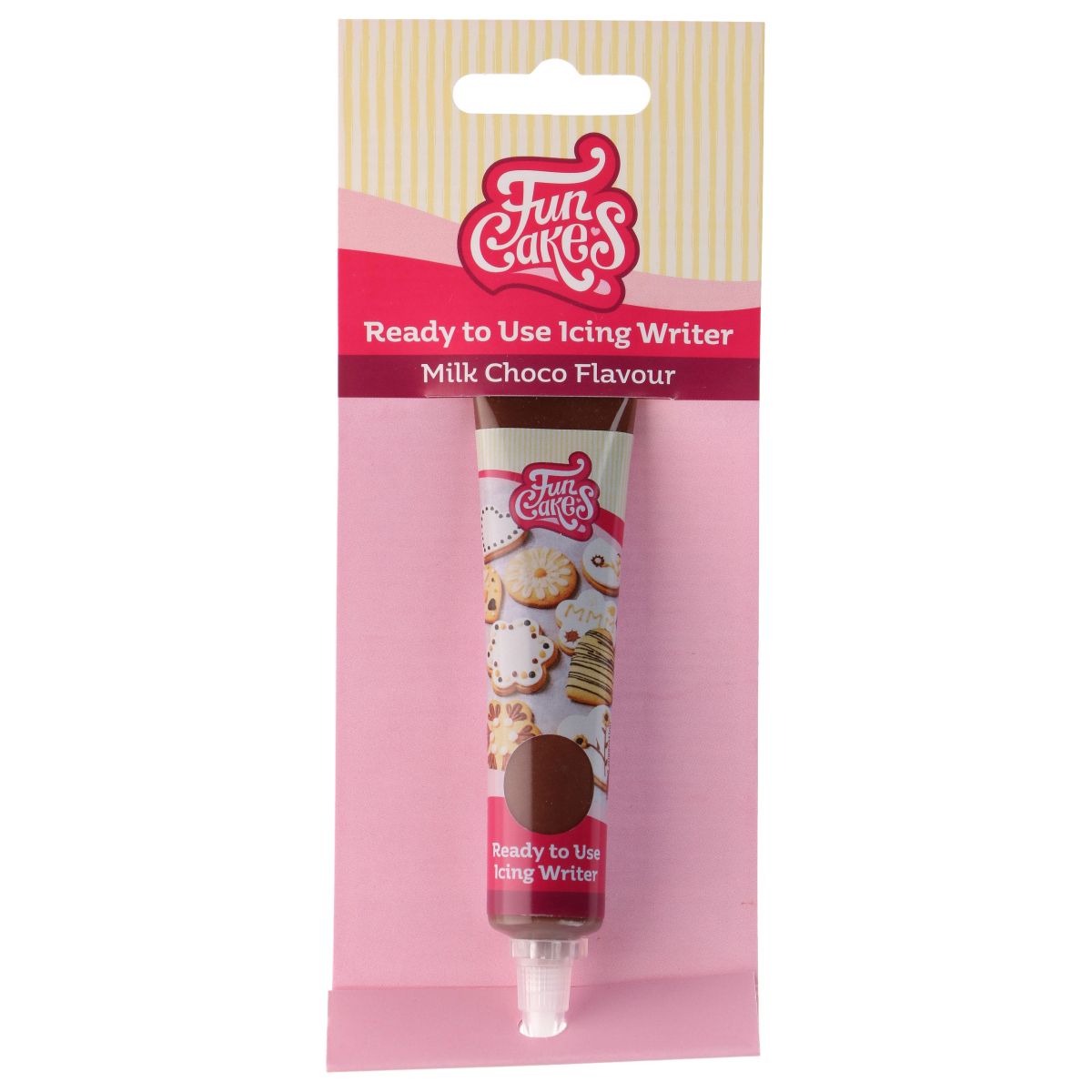 Funcakes ready to use icing writer melkchocoladesmaak 25g bij cake, bake & love 5 Funcakes ready to use icing writer melkchocoladesmaak 25g
