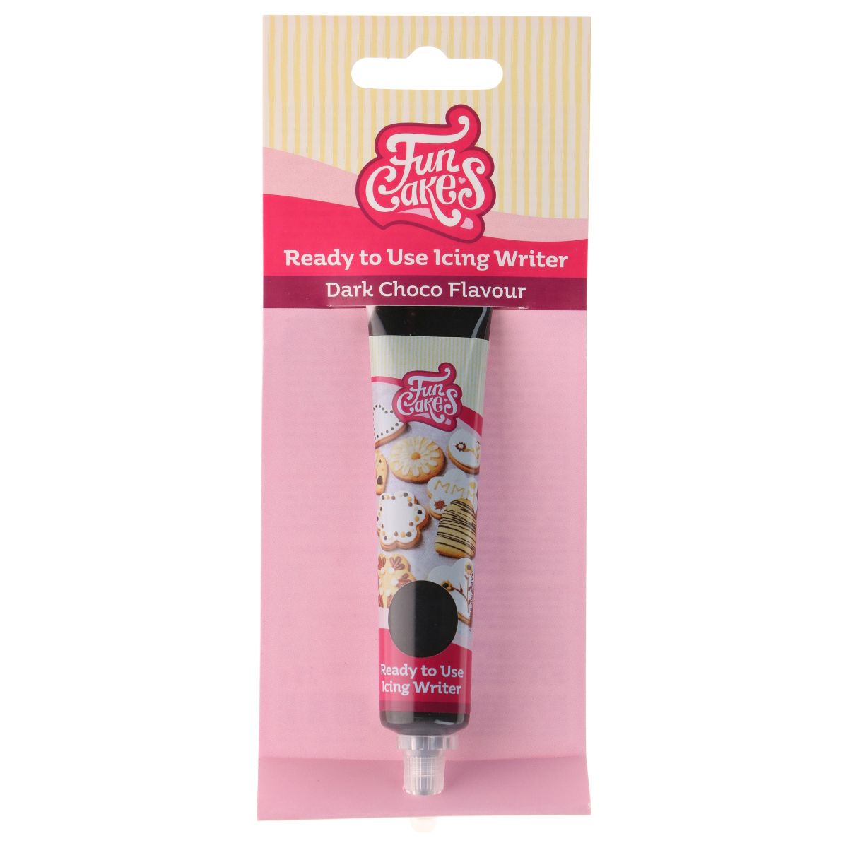 Funcakes ready to use icing writer pure chocoladesmaak 25g bij cake, bake & love 5 Funcakes ready to use icing writer pure chocoladesmaak 25g