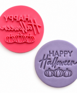 Impressie Stempel Happy Halloween Pumpkins