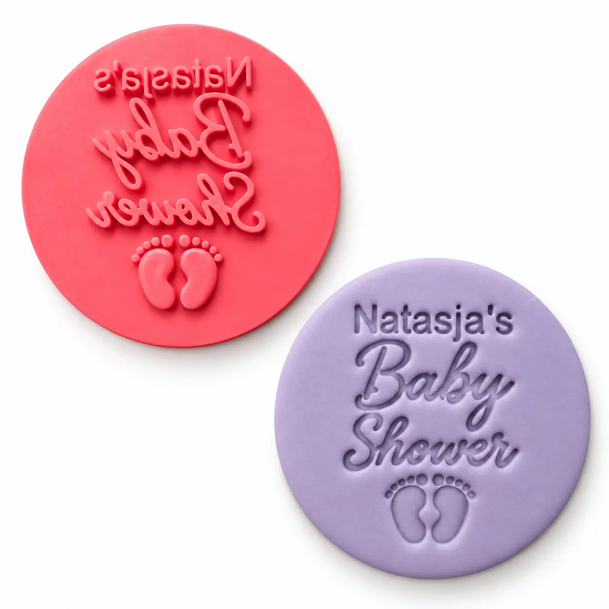 Gepersonaliseerde impressie stempel babyshower bij cake, bake & love 5 Gepersonaliseerde impressie stempel babyshower