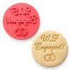 Gepersonaliseerde impressie stempel engaged/verloofd bij cake, bake & love 2 Gepersonaliseerde impressie stempel engaged/verloofd bij cake, bake & love 1