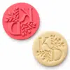 Gepersonaliseerde impressie stempel bruiloft initialen bij cake, bake & love 2 Gepersonaliseerde impressie stempel bruiloft initialen bij cake, bake & love 1