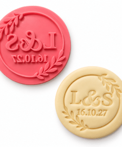 Gepersonaliseerde Impressie Stempel Bruiloft Initialen & Datum