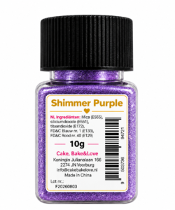 Sprinkley dust - shimmer purple 10 gram - afbeelding 2