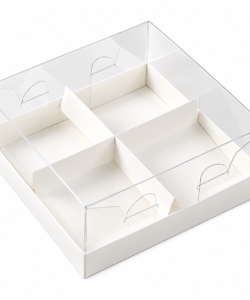 Sweet Box met 4 vakken – 20 x 20 x 8 cm