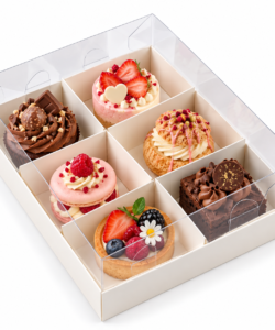 Sweet box met 6 vakken – 28 x 19 x 8 cm - afbeelding 2
