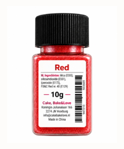 Sprinkley dust - red 10 gram - afbeelding 2