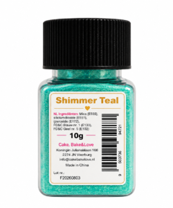 Sprinkley dust - shimmer teal 10 gram - afbeelding 2