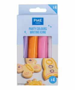 PME Schrijfglazuur - Feestkleuren 4-pack