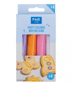 PME Schrijfglazuur - Feestkleuren 4-pack