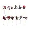 Spiderman cupcake prikkers versie 2 - 12 stuks bij cake, bake & love 2 Spiderman cupcake prikkers versie 2 - 12 stuks bij cake, bake & love 1