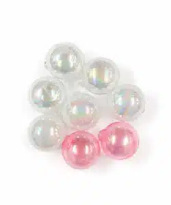 Cake Bubbles Transparant Parelmoer SMALL set/8