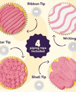 Wilton decorator icing roze 212g bij cake, bake & love 9 Wilton decorator icing roze 212g - afbeelding 3