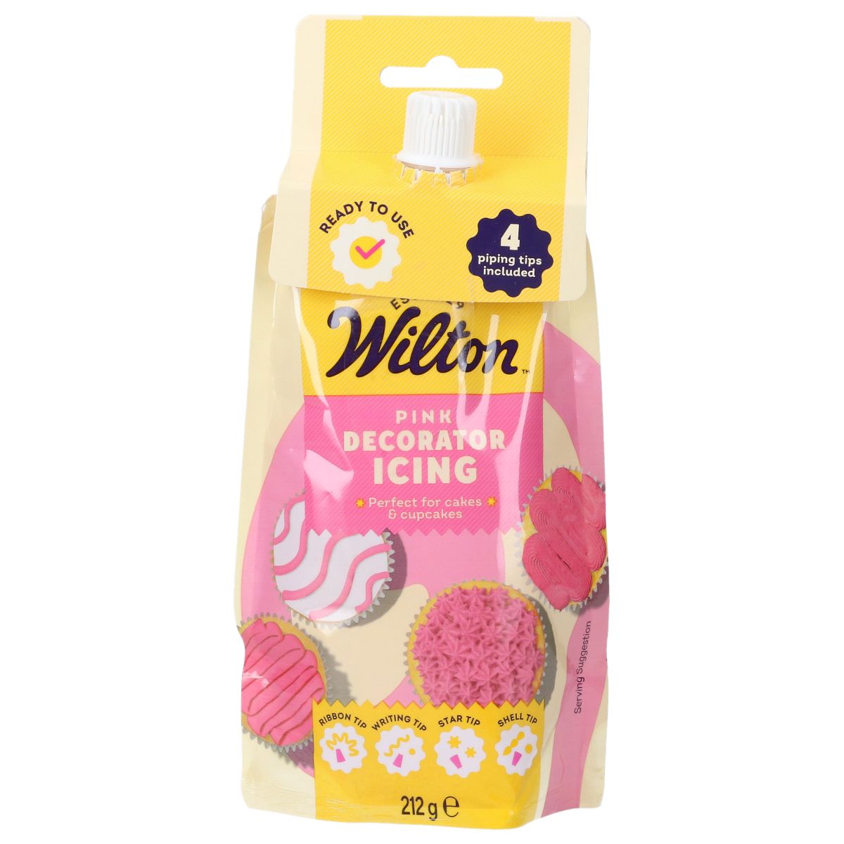 Wilton decorator icing roze 212g bij cake, bake & love 5 Wilton decorator icing roze 212g