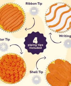 Wilton decorator icing oranje 212g - afbeelding 3