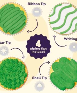 Wilton decorator icing groen 212g - afbeelding 3