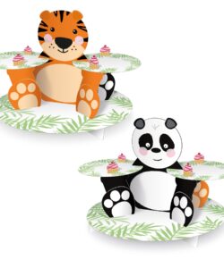 Cupcake Standaard Panda & Tijger Dubbelzijdig 30 x 40 cm