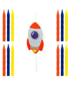 Raket Taartkaarsjes – 13-delige set