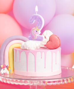 Unicorn cijferkaars #2 bij cake, bake & love 8 Unicorn cijferkaars #2 - afbeelding 2