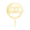 Taarttopper happy birthday rond goud bij cake, bake & love 4 Taarttopper happy birthday rond goud bij cake, bake & love 3