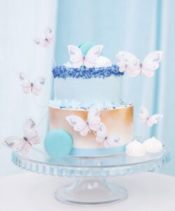 Vlinder taarttoppers pk/9 bij cake, bake & love 7 Vlinder taarttoppers pk/9 - afbeelding 2