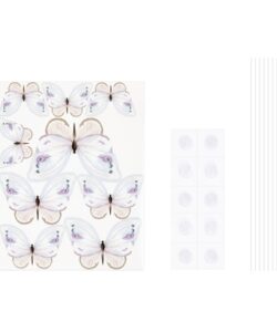 Vlinder taarttoppers pk/9 bij cake, bake & love 8 Vlinder taarttoppers pk/9 - afbeelding 3