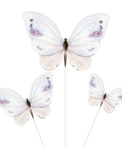 Vlinder Taarttoppers pk/9