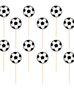 Voetbal Taart & Cupcake Toppers pk/12
