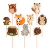 Bosdieren taart & cupcake toppers – 9 stuks bij cake, bake & love 4 Bosdieren taart & cupcake toppers – 9 stuks bij cake, bake & love 3